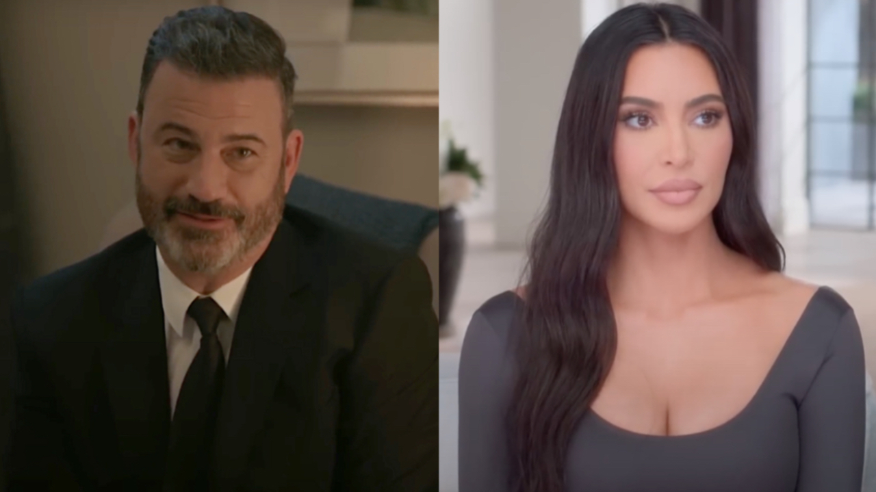 Kim Kardashian Apparently Thought Jimmy Kimmel Splicing Up His Show's Return Announcement With The Kardashians Clip Was Hilarious