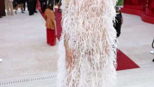 Heidi Klum’s Wild Cannes Outfits Included A Dress Made Of Nothing But Feathers And Another That Was Just One Giant Ruffle