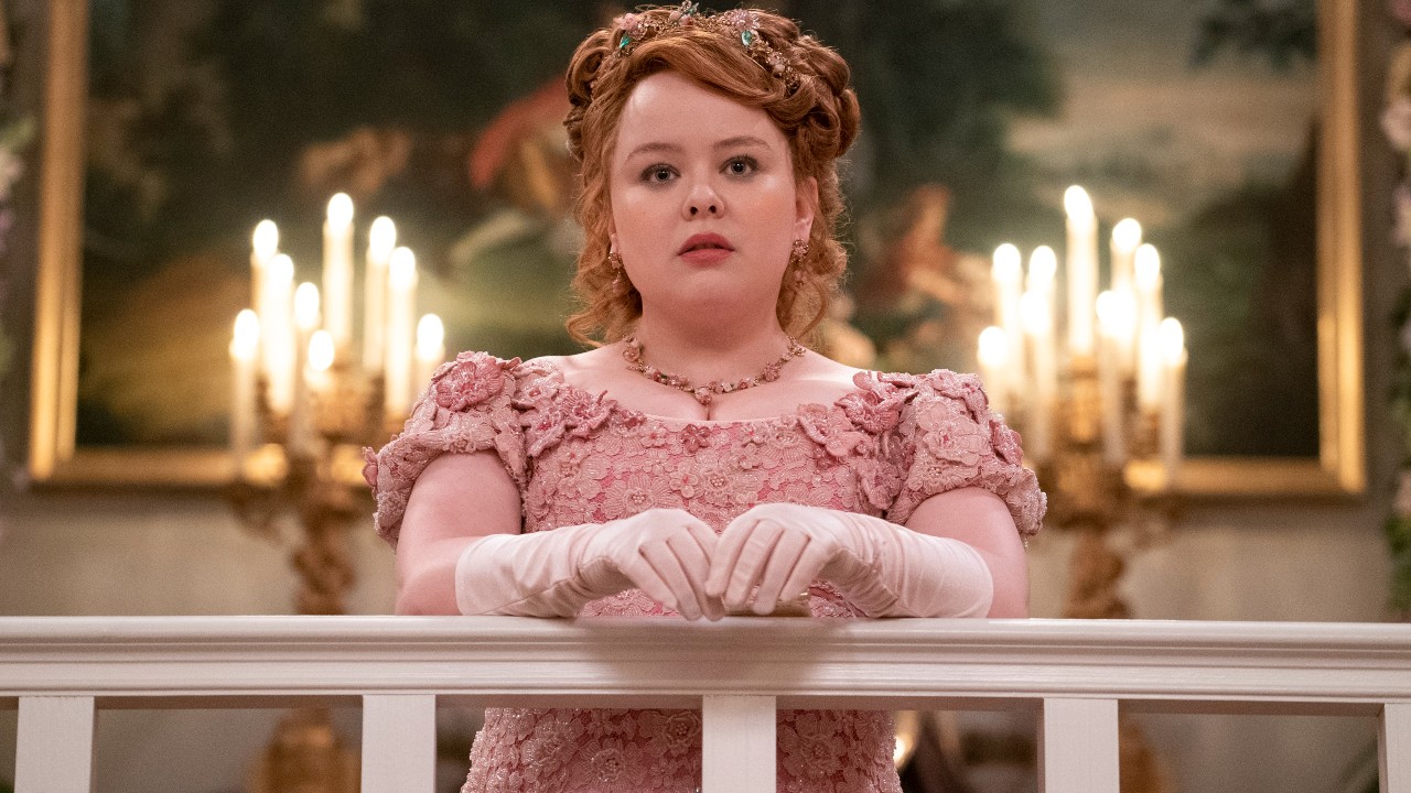 Nicola Coughlan Looked Like An Actual Princess At Bridgerton's London Screening With Her Bedazzled Dress And Matching Flower Crown