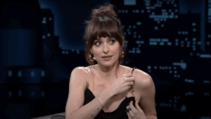 Dakota Johnson Having A Wardrobe Malfunction Right Before Discussing ‘Dick Pics’ With Jimmy Kimmel Feels Like Organic Marketing For Her New Movie